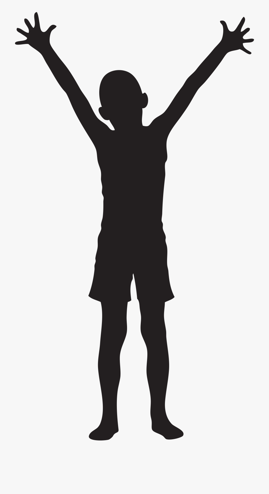 Silhouette At Getdrawings Com - Boy With Ball Silhouette, Transparent Clipart