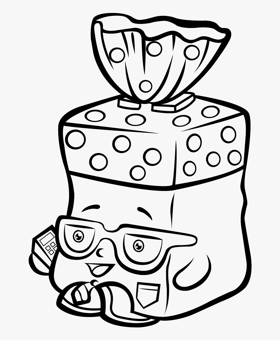 Shopkins Coloring Pages, Transparent Clipart