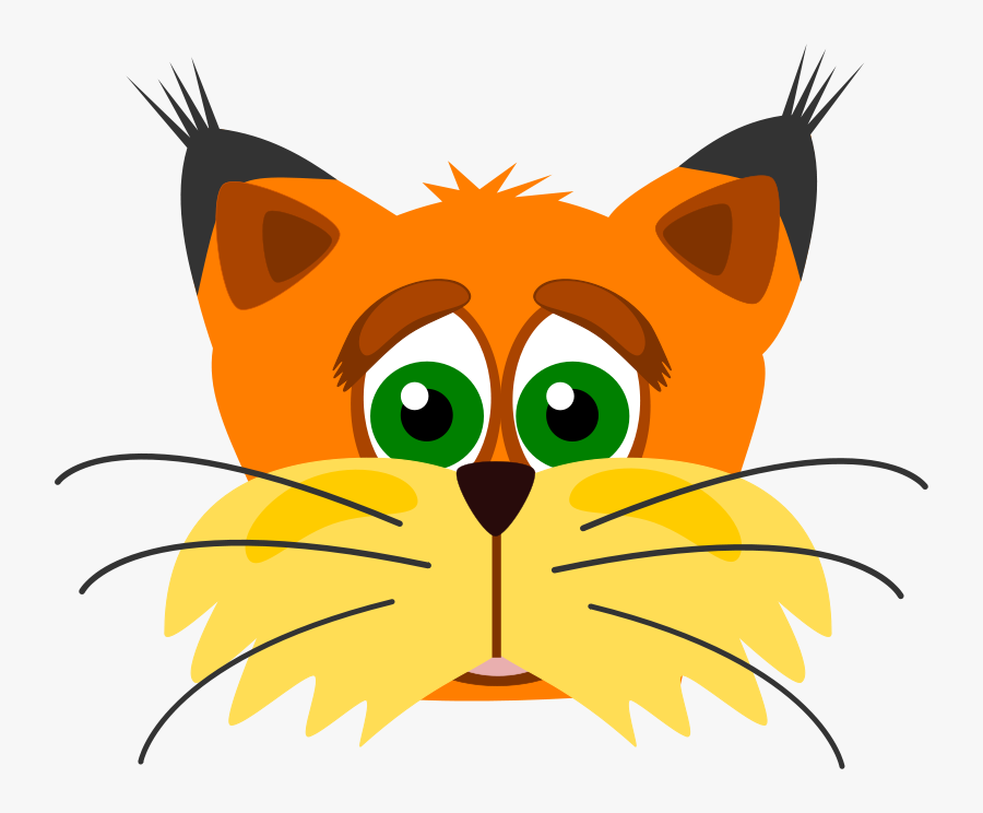 Free To Use &amp, Public Domain Lynx Clip Art - Lynx Face Cartoon, Transparent Clipart