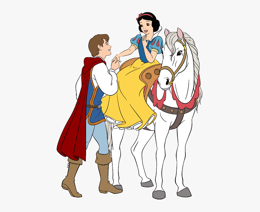 Snow White And Prince Charming Horse, Transparent Clipart