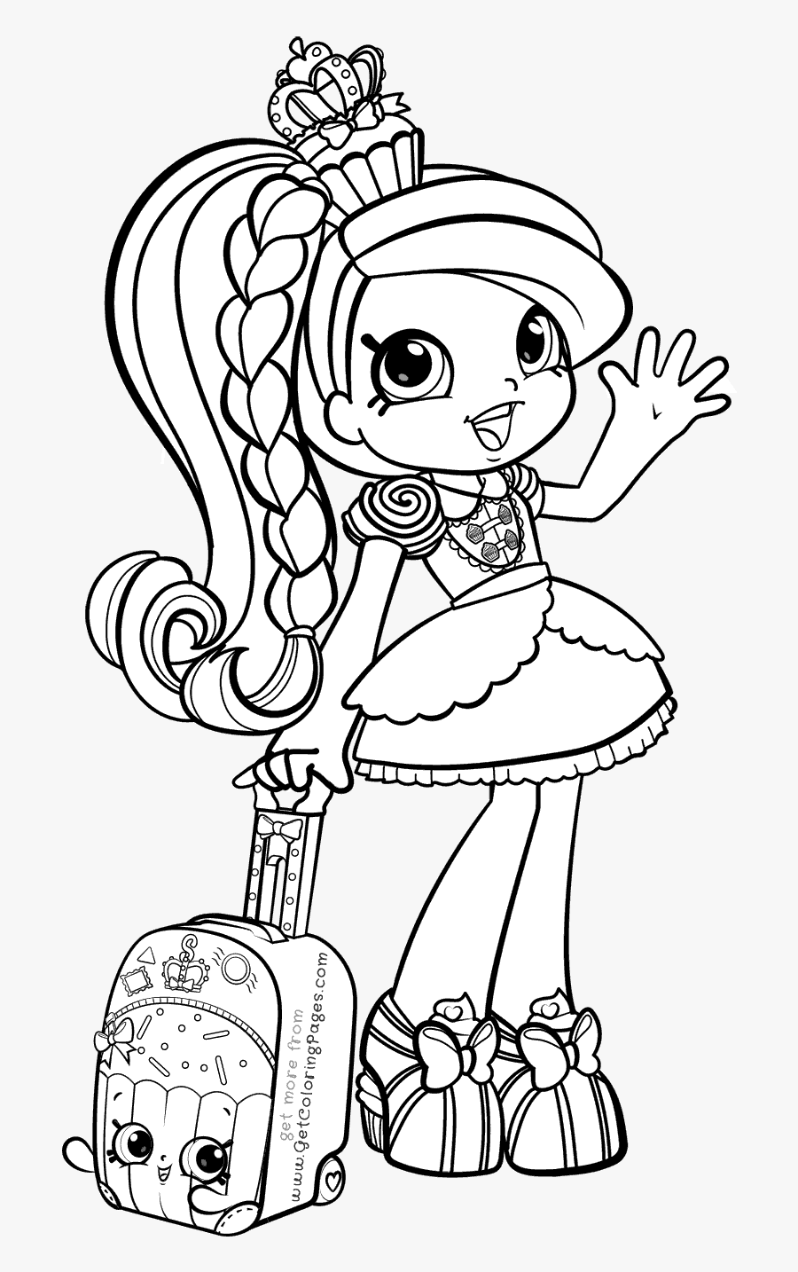 Pin By Iiris Purmonen - Shopkins Shoppies Coloring Pages, Transparent Clipart