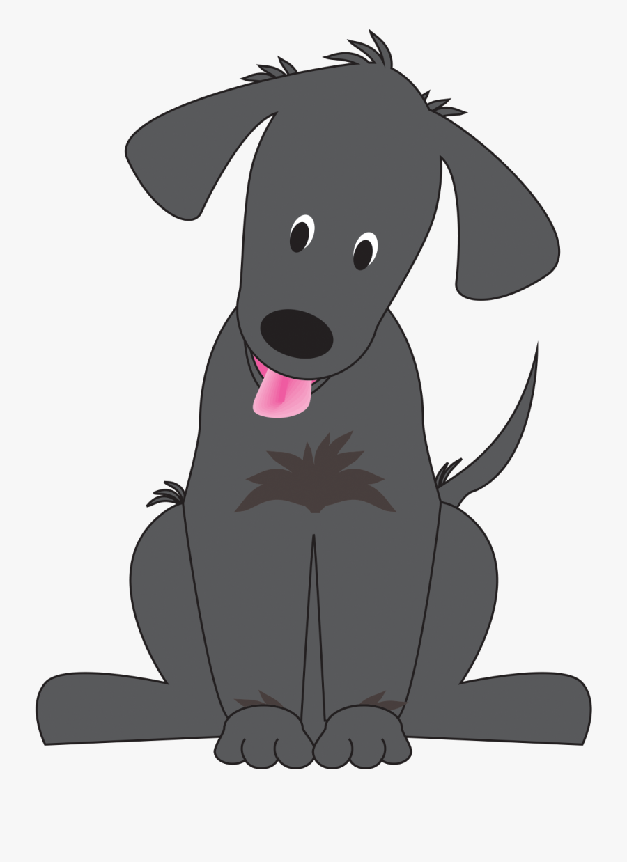 Transparent Dog Clipart - Free Cartoon Black Lab, Transparent Clipart