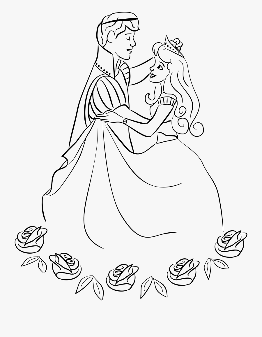 Transparent Princess Wand Png - Prince And Princess Drawing Easy, Transparent Clipart