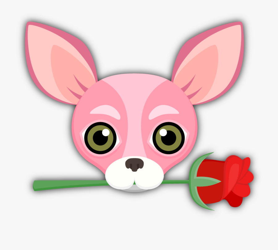 Chihuahua Love, Emoji Stickers, Dog Breeds, Cute Dogs, - Chihuahua Head Clipart, Transparent Clipart