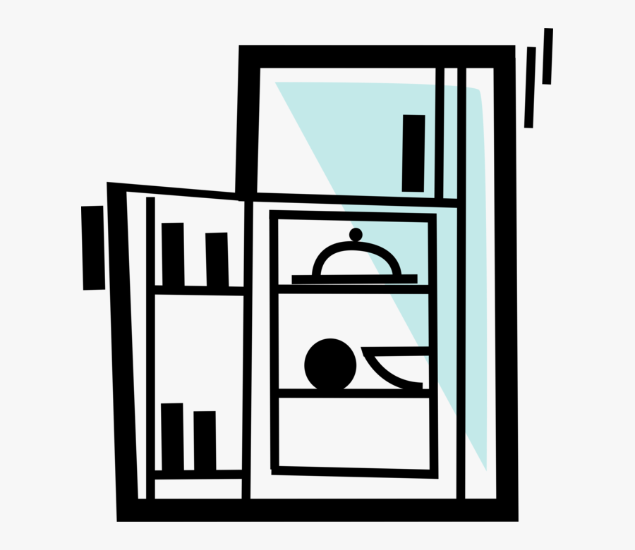 Icebox Vector Image Illustration - Fridge Clip Art, Transparent Clipart