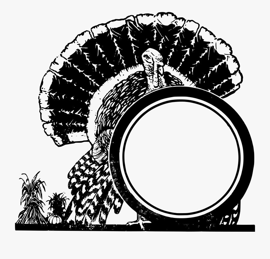 Turkey Circle Frame Picture Freeuse Download - Thanksgiving Fun Trivia Game, Transparent Clipart
