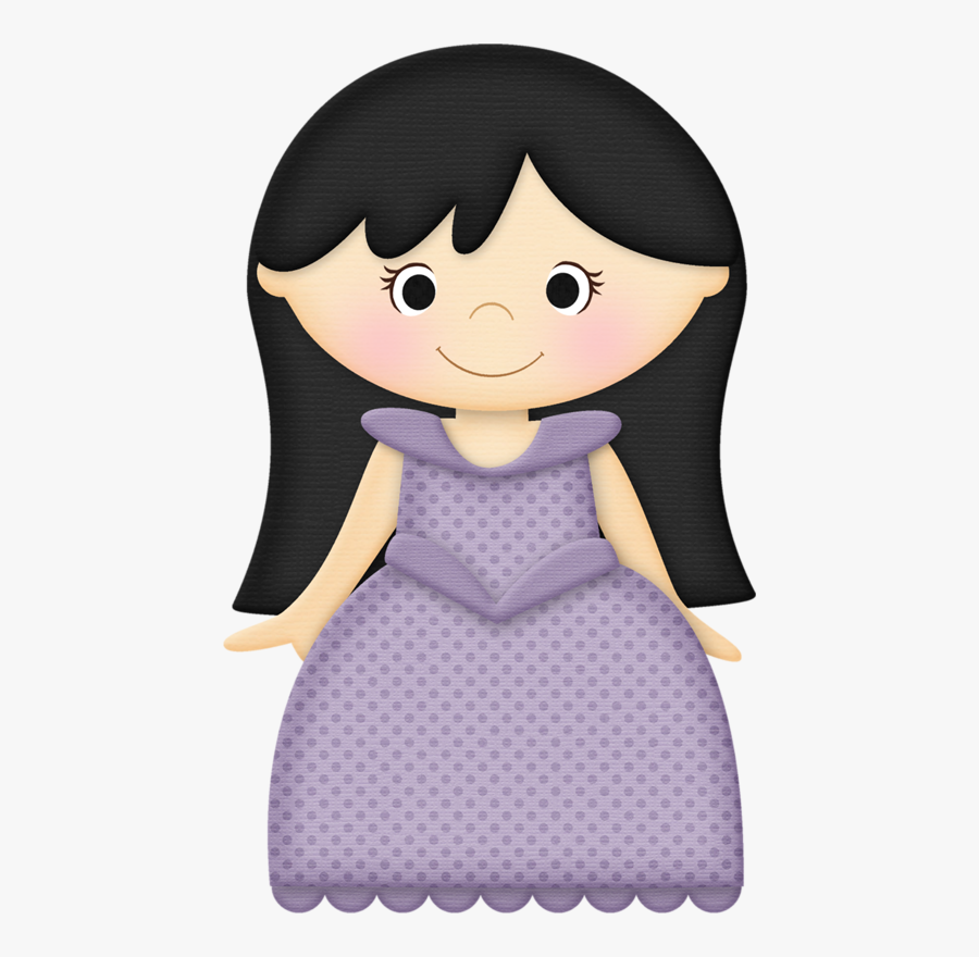 Girl With Black Hair Clipart, Transparent Clipart