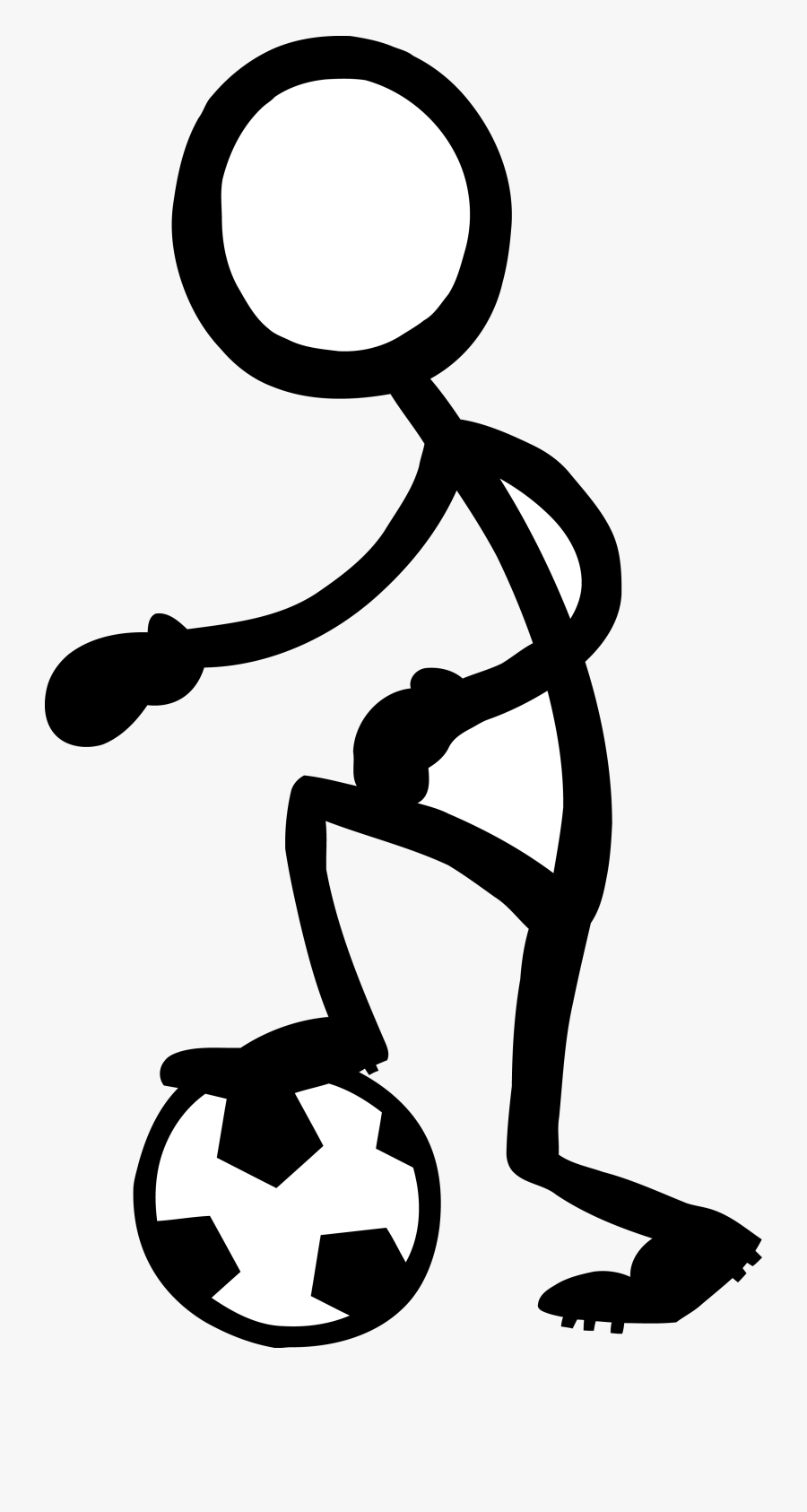 Transparent Stick Figure Png - Stick Figures Football, Transparent Clipart