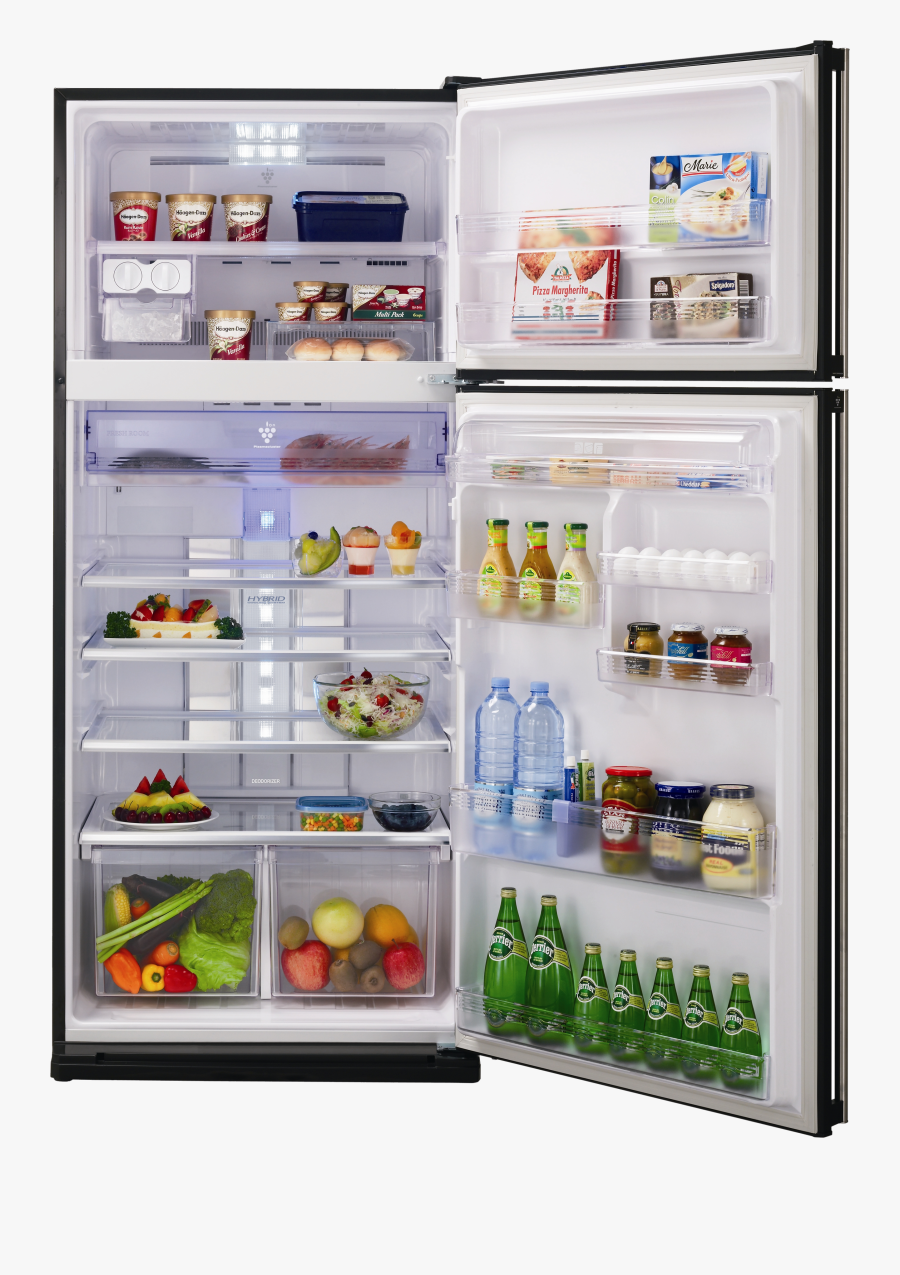 Transparent Fridge Clipart - Sharp Sj Gv58a Rd, Transparent Clipart