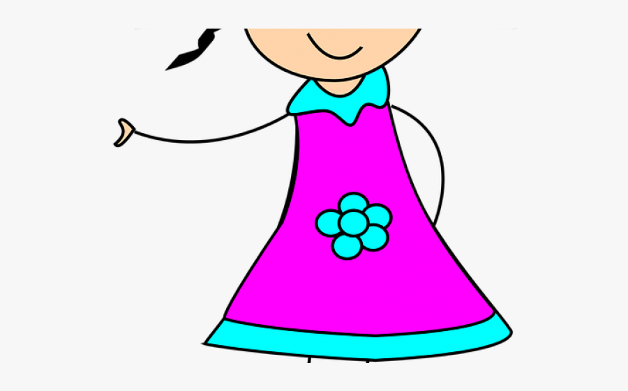Little Girl Clipart Stick Figure - Doll Clip Art, Transparent Clipart