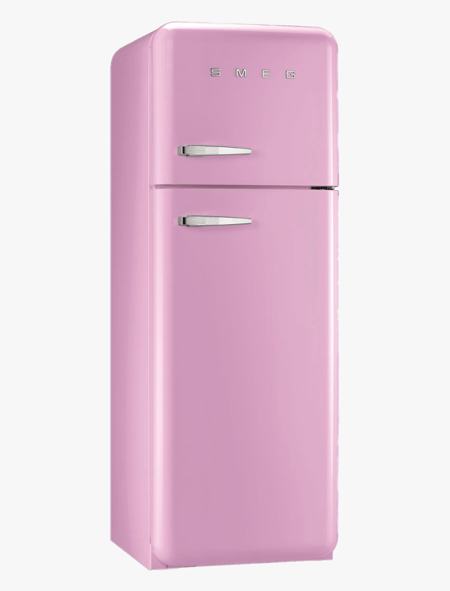 Refrigerator Clipart Pink - Pink Smeg Fridge Freezer, Transparent Clipart