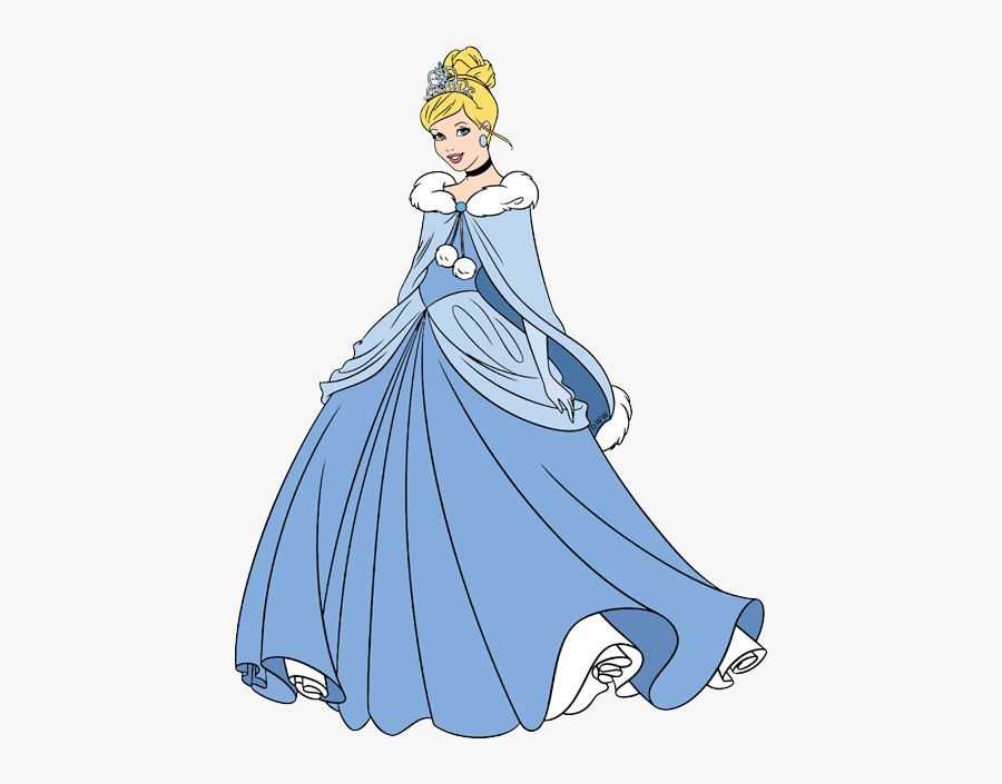 Princess Cinderella Blue Dress Crown, Transparent Clipart