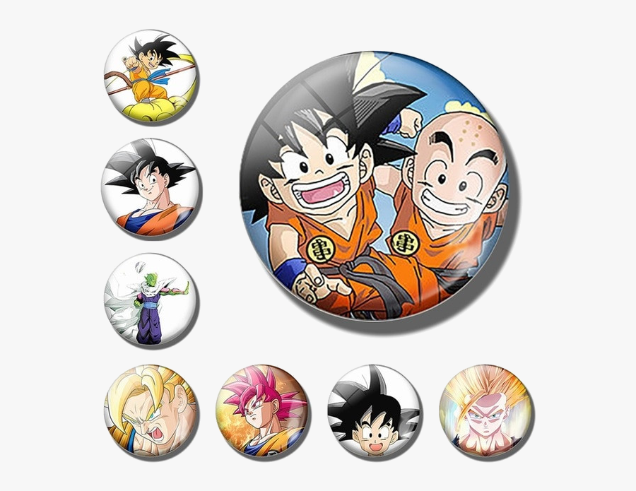 Dragon Ball Magnet Clipart Best Of Pcs Set Goku Fridge - Dragon Ball, Transparent Clipart