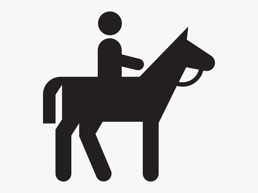 No Horse Riding, Transparent Clipart