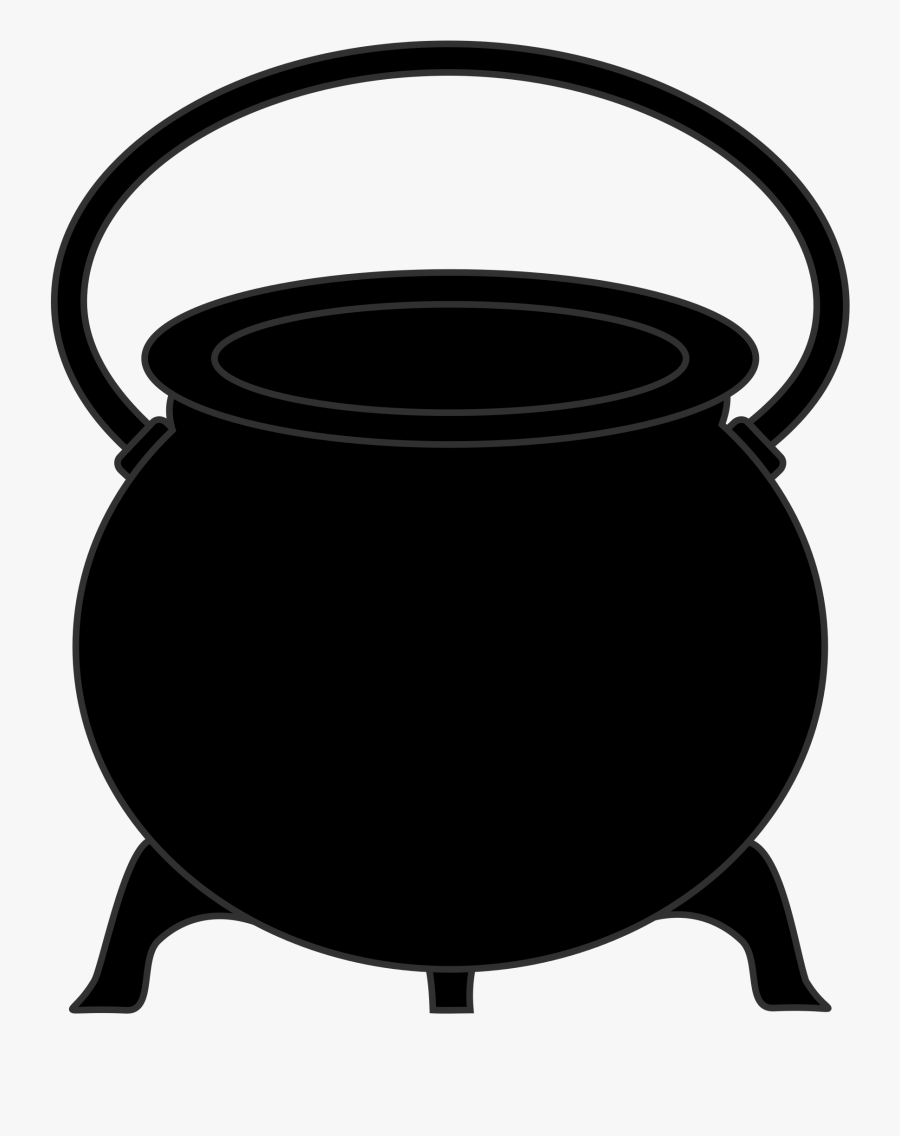 File Meuble H Raldique - Cauldron Clipart No Background Black, Transparent Clipart