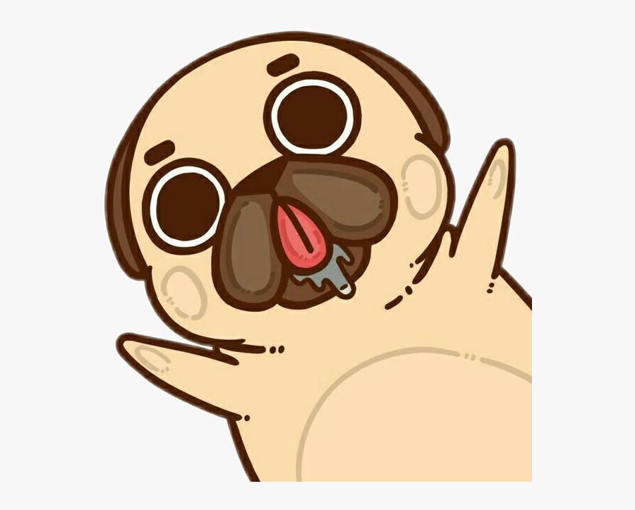 Pug Cute Dog Lovely Kawaii Ftecats - Kawaii Dibujos De Pug, Transparent Clipart