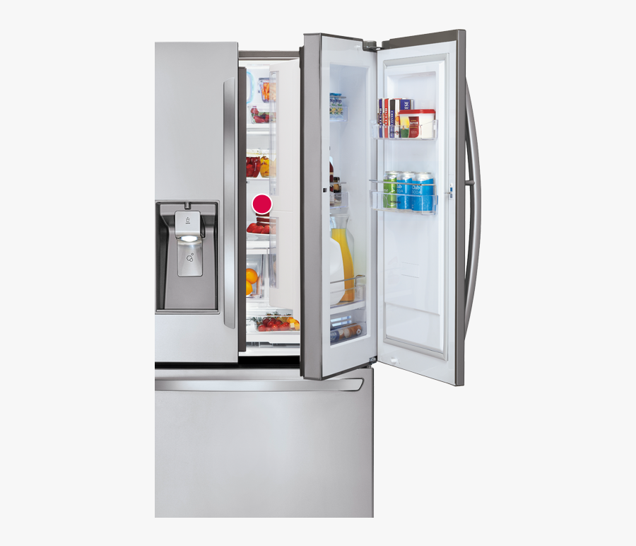 Transparent Fridge Open - Door In Door Refrigerator Lg, Transparent Clipart