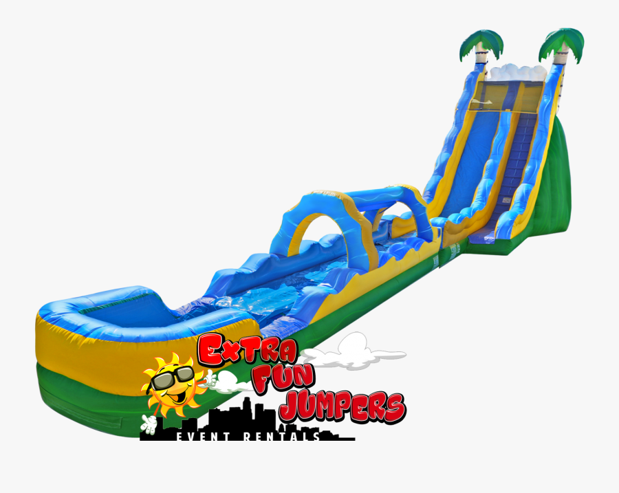 We Are Fully Insured - 24ft Tropical Wave Single Lane Slide, Transparent Clipart