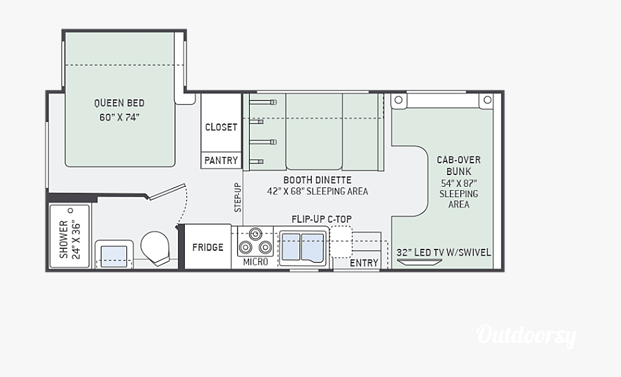 Fridge Clipart Air Conditioner - Floor Plan, Transparent Clipart