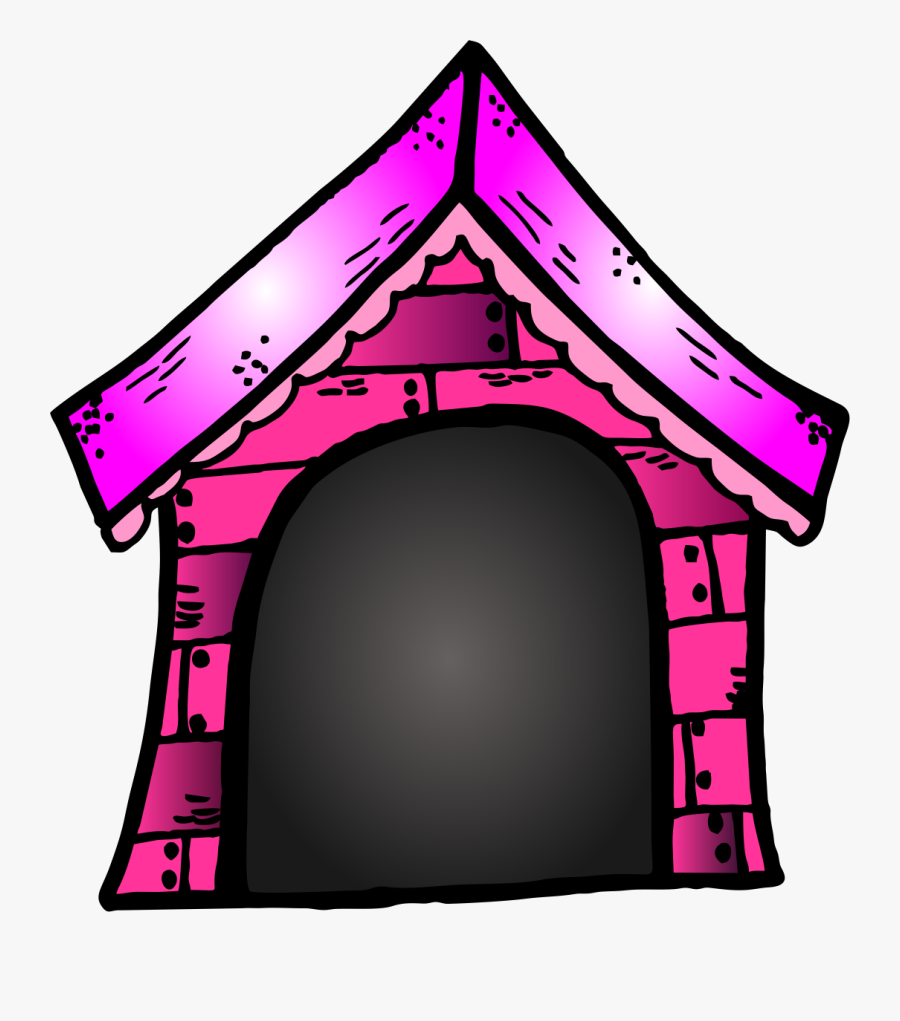 Free Dog Clipart Clip - Pink Dog House Clipart, Transparent Clipart