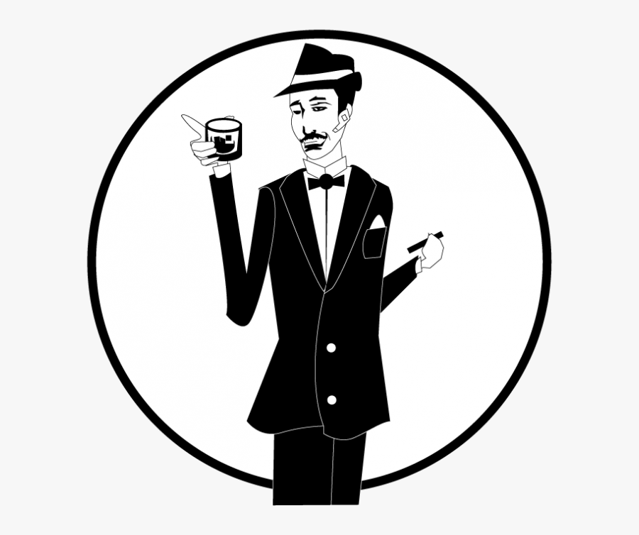 Visit Waterslide Bar Today - Gentleman, Transparent Clipart
