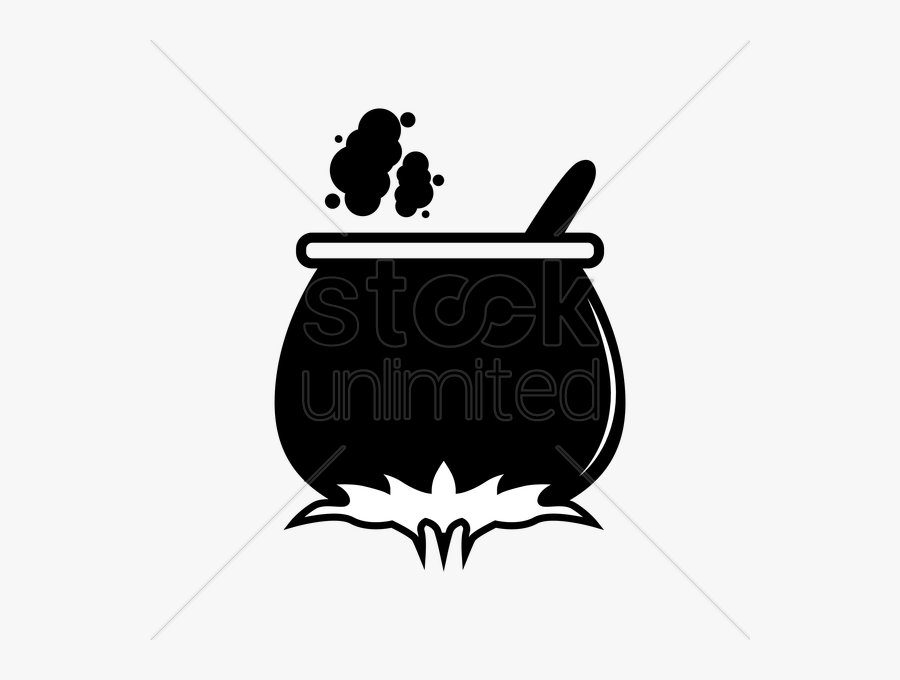 Cauldron Clipart Silhouette - Illustration, Transparent Clipart
