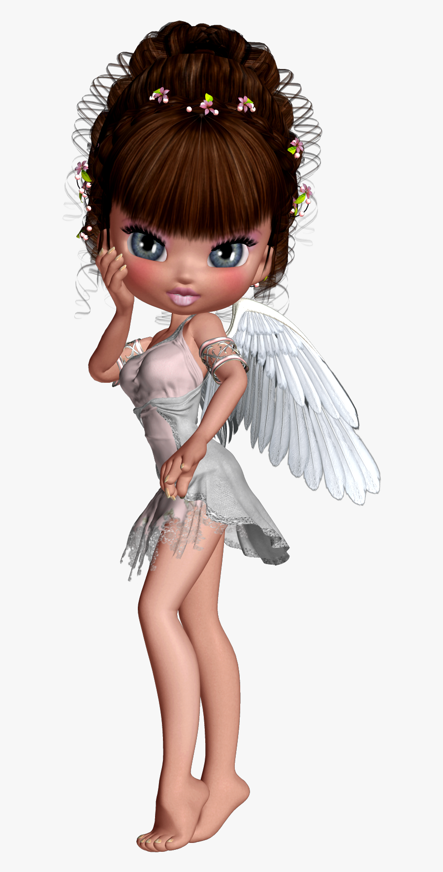 3d Animation Angel, Transparent Clipart