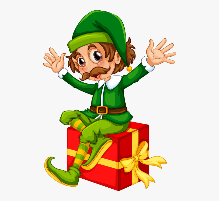 Duende Com Presente, Transparent Clipart