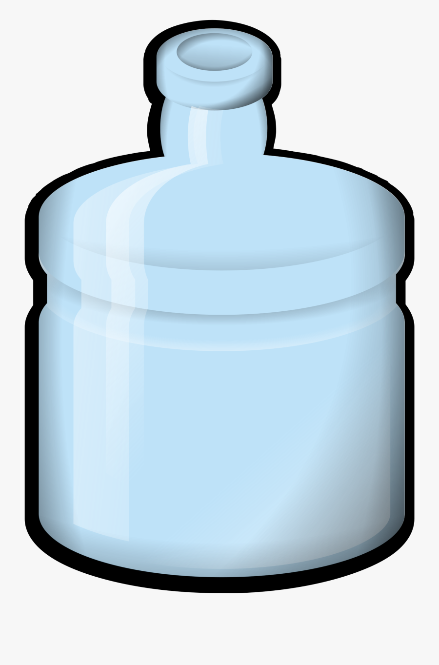 Clipart - Water Bottle Clip Art, Transparent Clipart