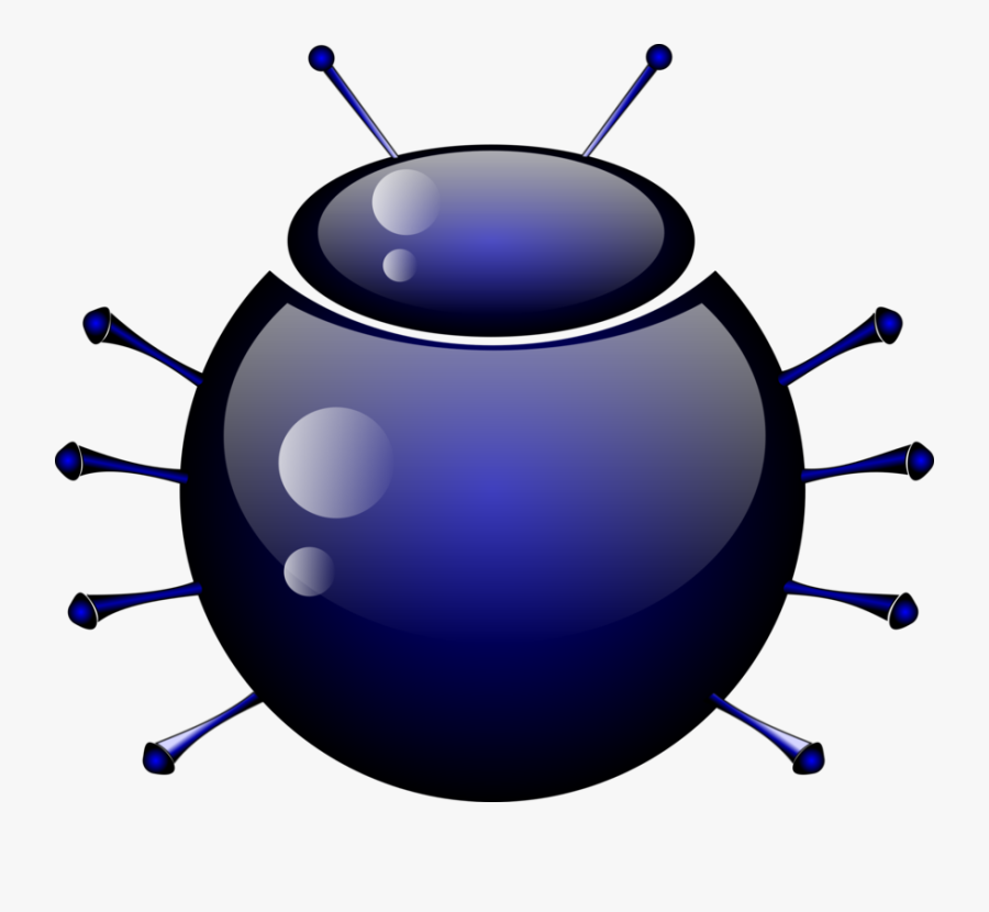 Escarabajo - Blue Bug Icon Png, Transparent Clipart