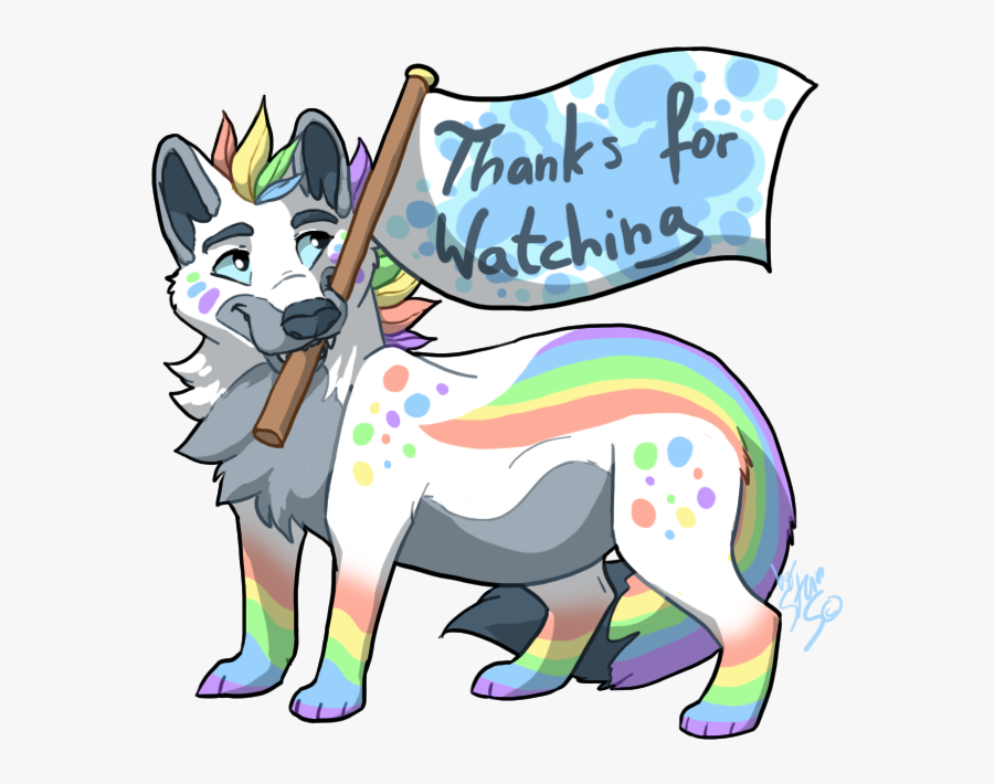 19 Corgi Png Black And White Stock Unicorn Huge Freebie - Thanks For Watching Wolf, Transparent Clipart