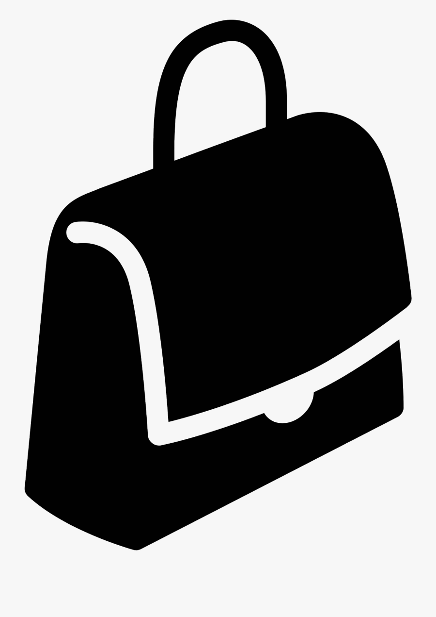 Messenger Bag Filled Icon - Bag, Transparent Clipart