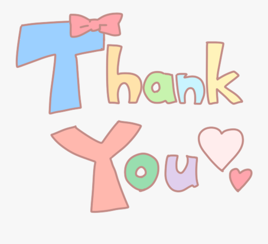 Thankyou Word Cute Love - Cute Thankyou, Transparent Clipart