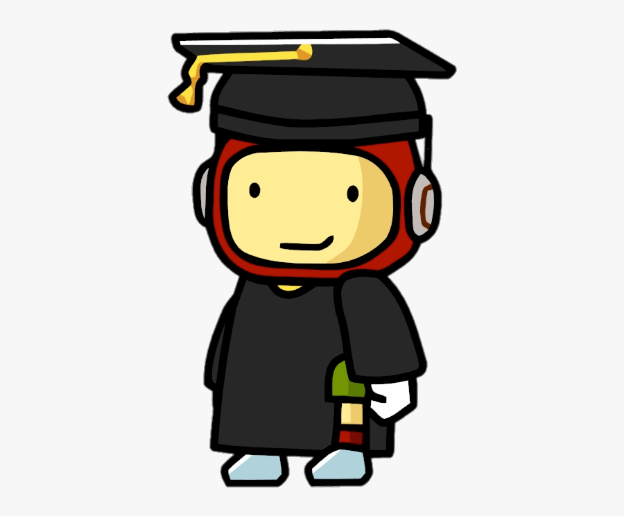 Scribblenauts Maxwell Student In Graduation Gown - Maxwell Scribblenauts Png, Transparent Clipart