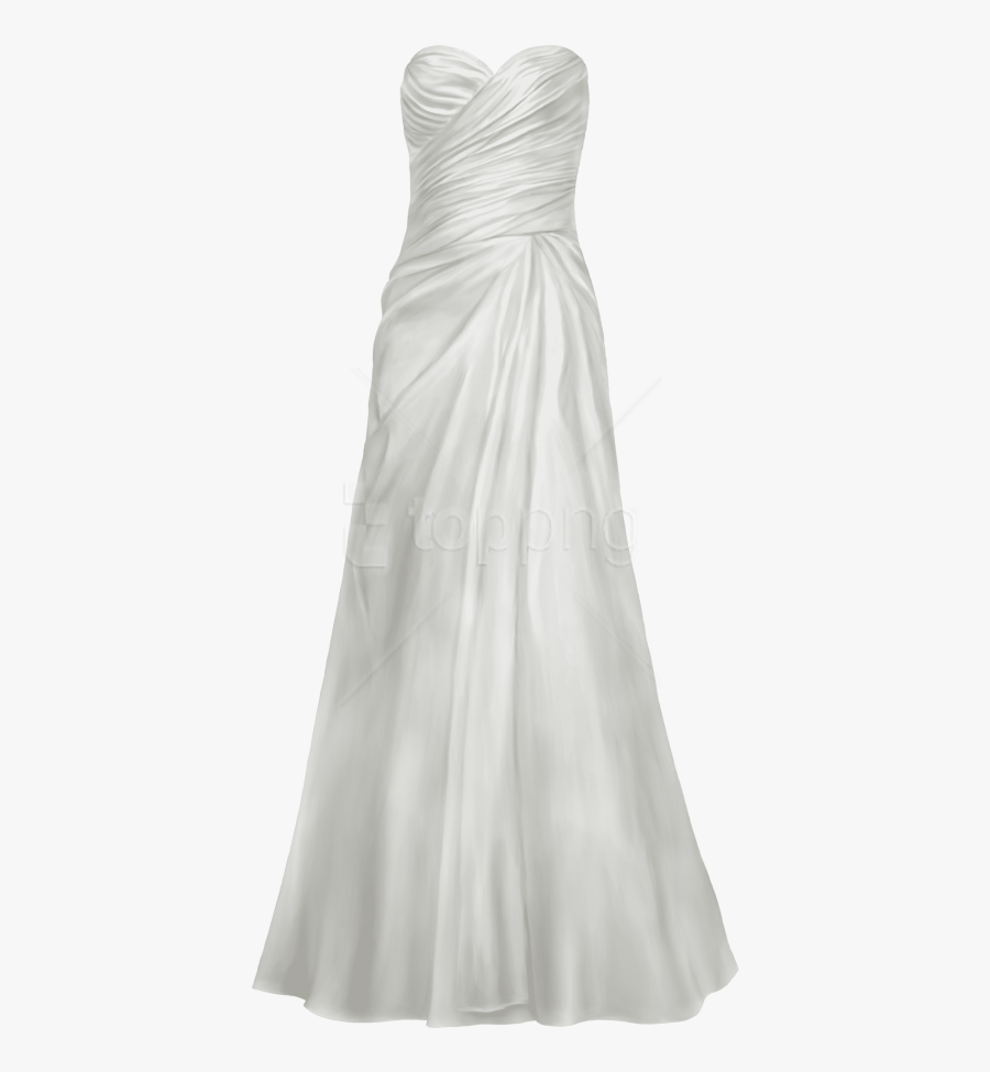 Transparent Wedding Dress Clipart Png - Gown, Transparent Clipart