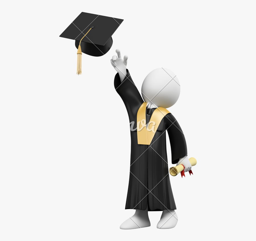 D Student Dressed - Imagenes De Birretes De Graduacion, Transparent Clipart