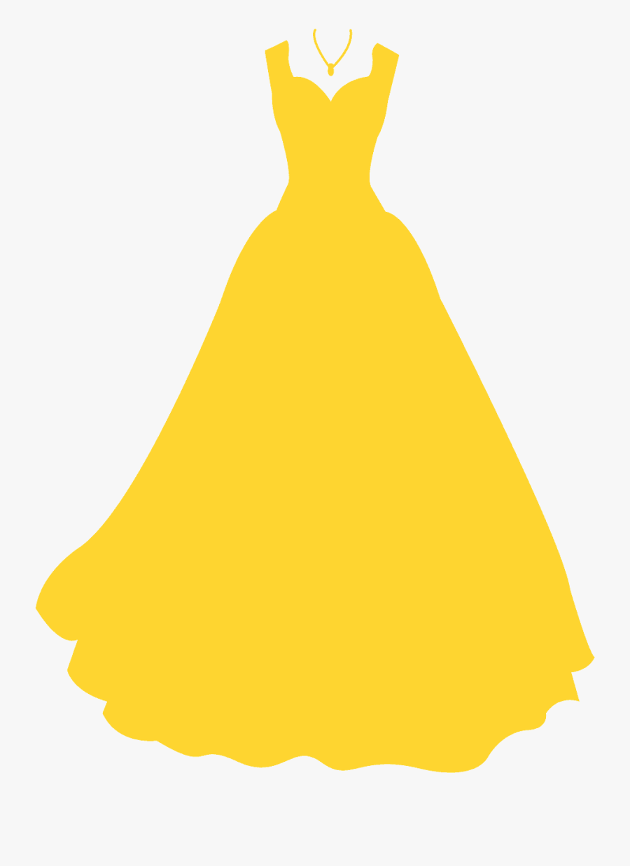 Wedding Dress Silhouette Hd, Transparent Clipart