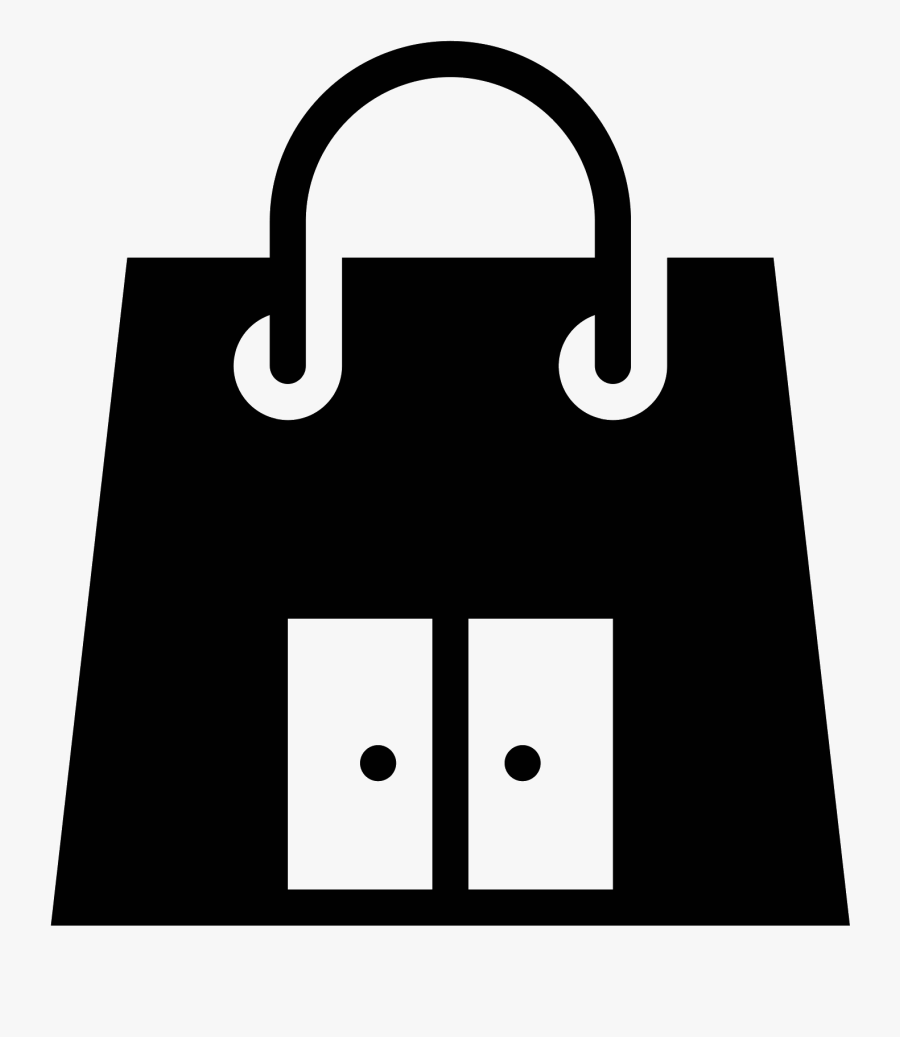 Walking Distance To Mall Black Shopping Bag Icon - Cart Icon Bag Png, Transparent Clipart
