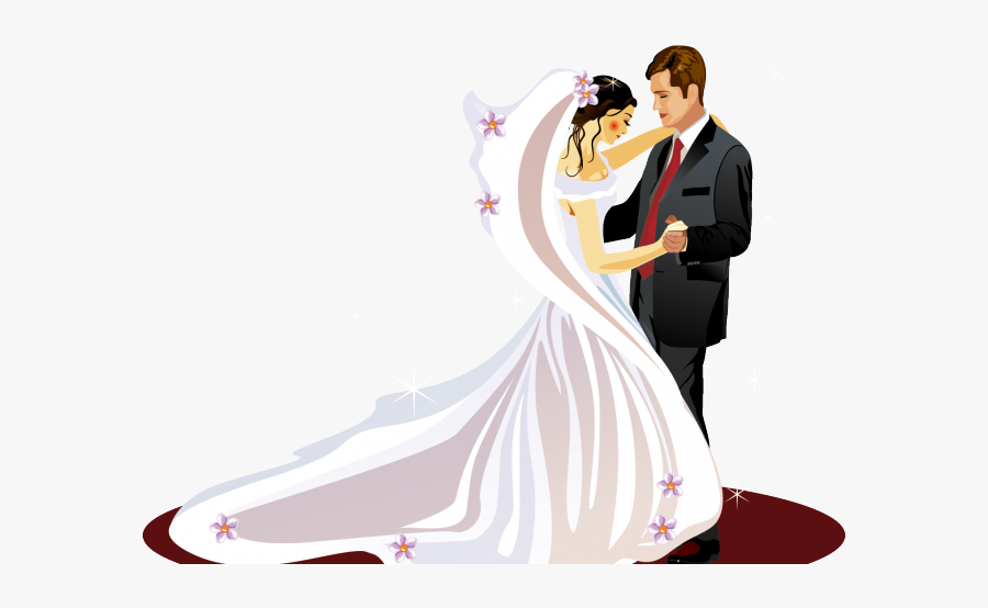 Bride And Groom Clipart Png, Transparent Clipart