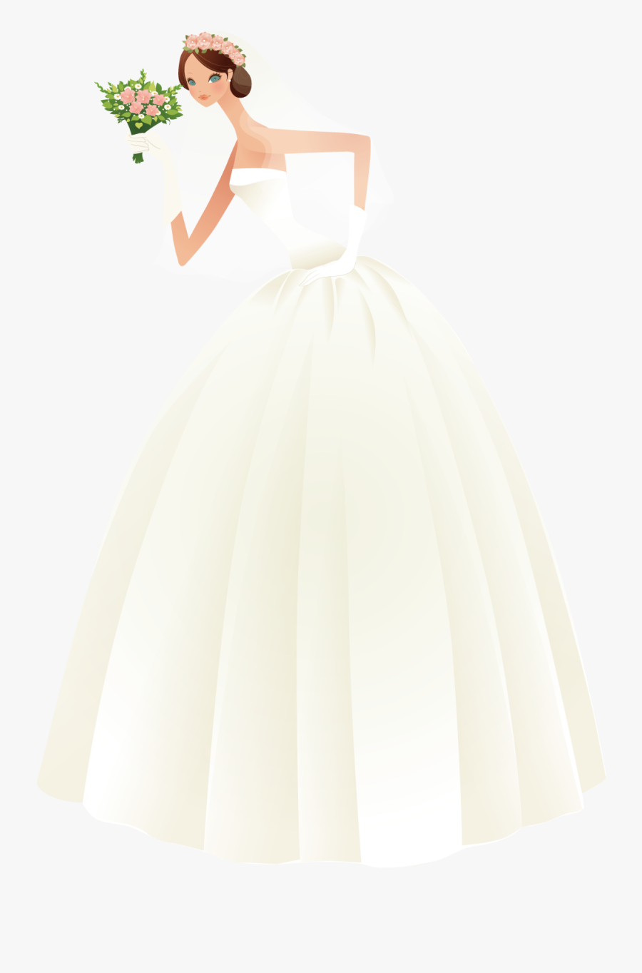 Bride Dress Png - Bride, Transparent Clipart