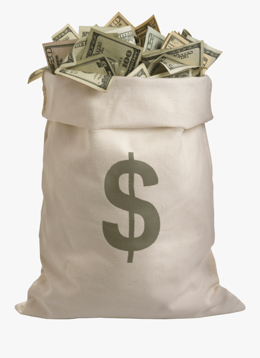 Clip Art Bag Full Of Money - Bag Of Money Png, Transparent Clipart