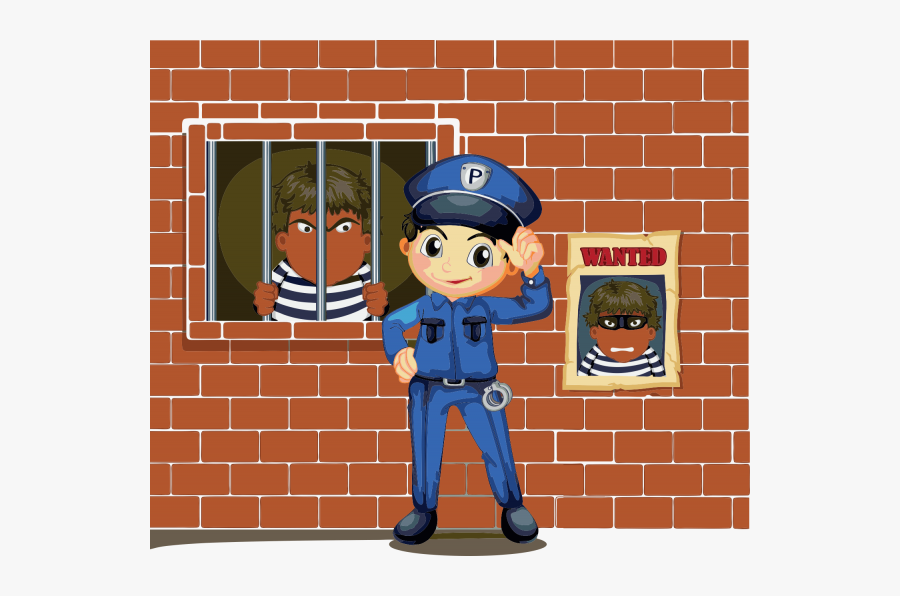 Police Character In Books, Transparent Clipart