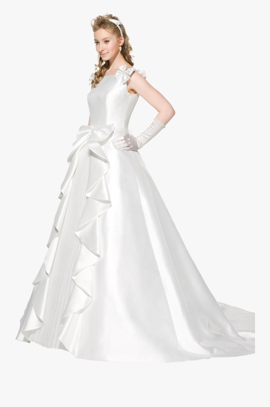Wedding Dress Png - Girl In Wedding Dress Png, Transparent Clipart