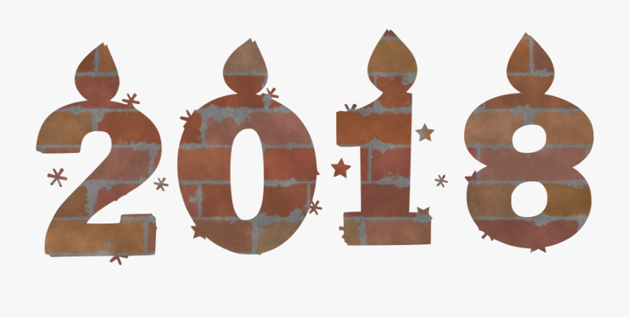 Happy New Year 2018 Art, Transparent Clipart