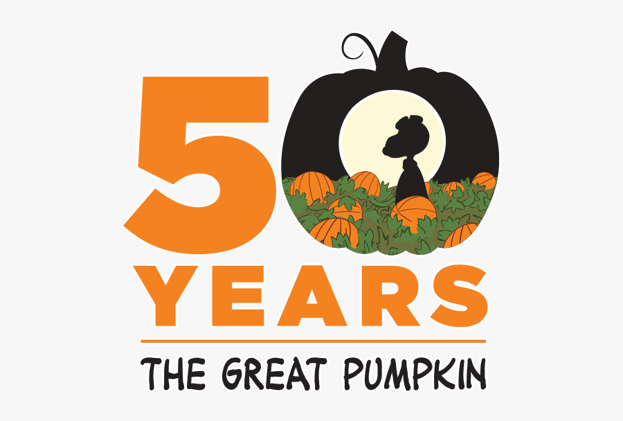 Changing To Night Clipart Pumpkin Farm - It's A Great Pumpkin Charlie Brown 50th Anniversary, Transparent Clipart