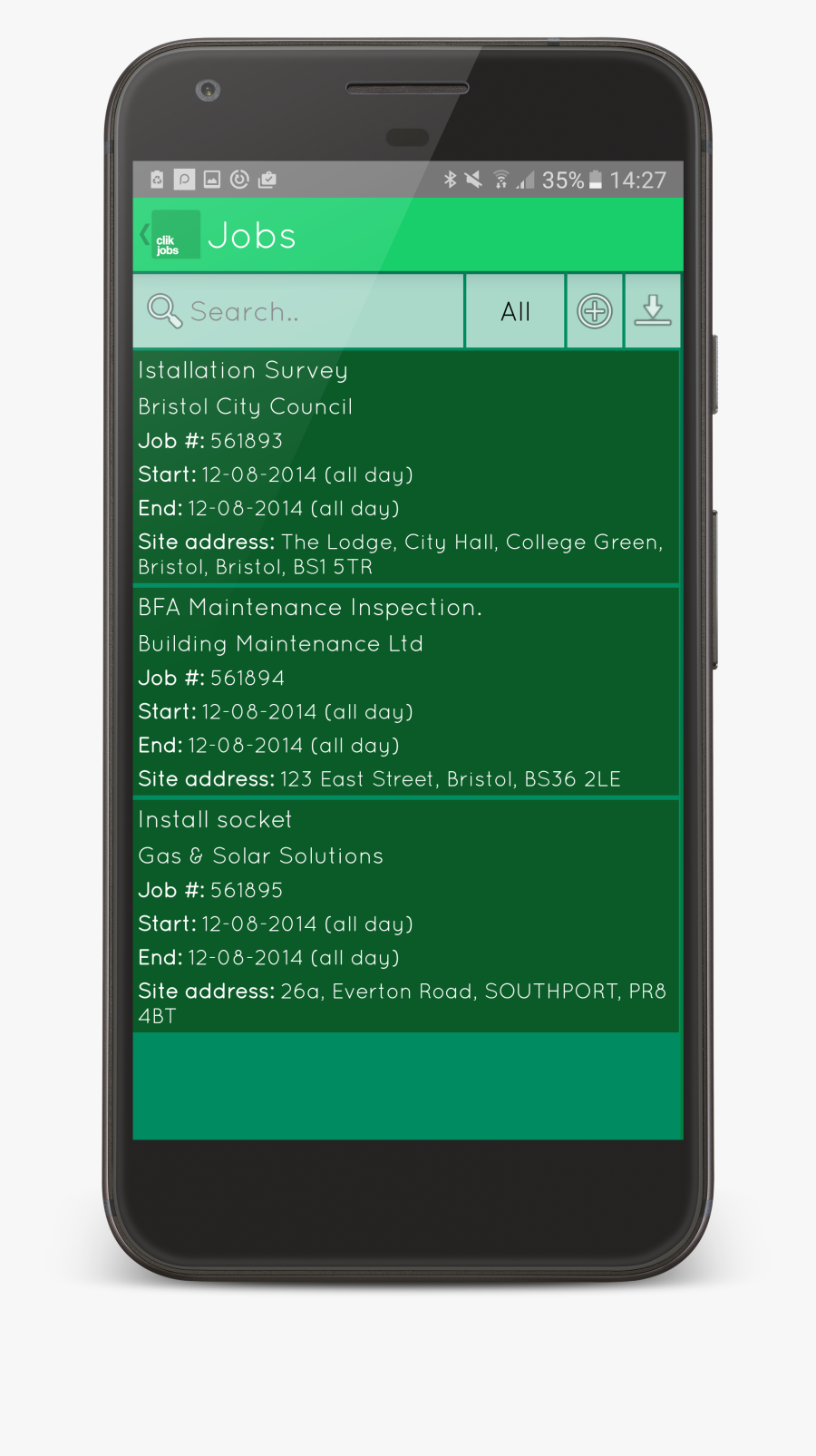 Great Clik Ltd With Job Png Hd Transparent Job Hd - Mobile Phone, Transparent Clipart