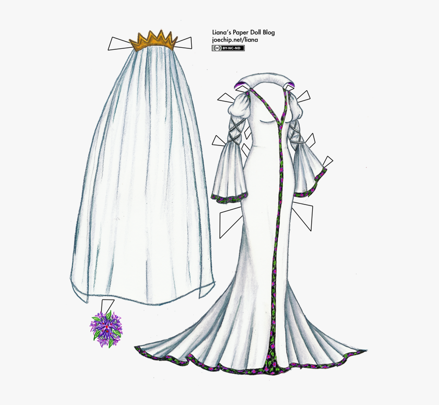 Click For Larger Version - Evil Queen Wedding Dress, Transparent Clipart