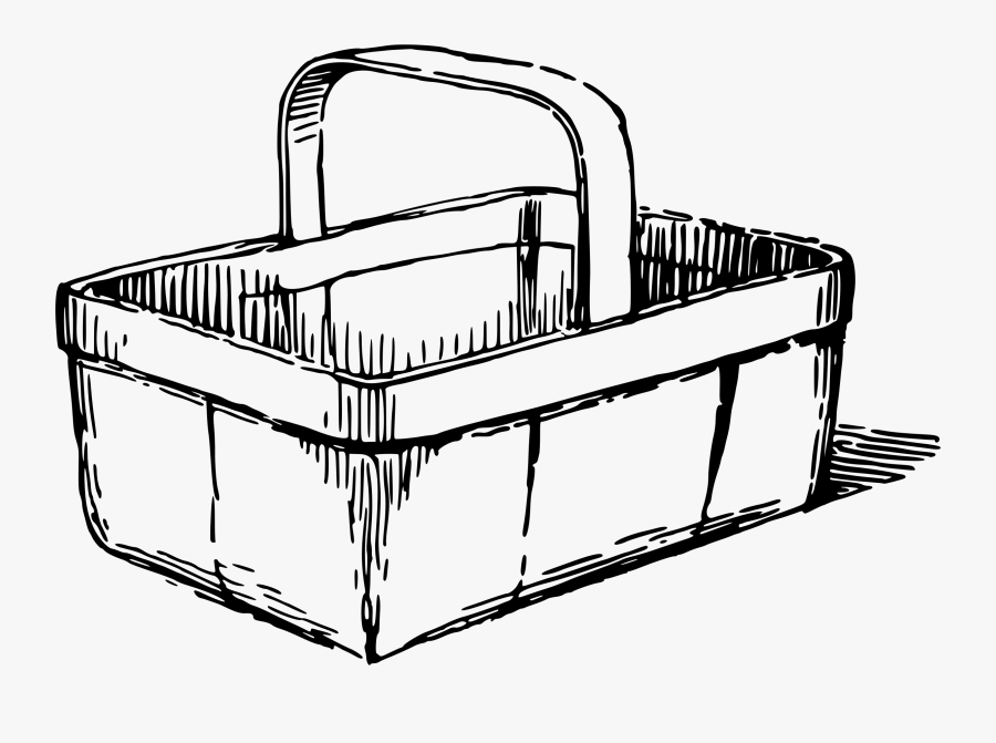 Basket - Basket Clipart Black And White, Transparent Clipart