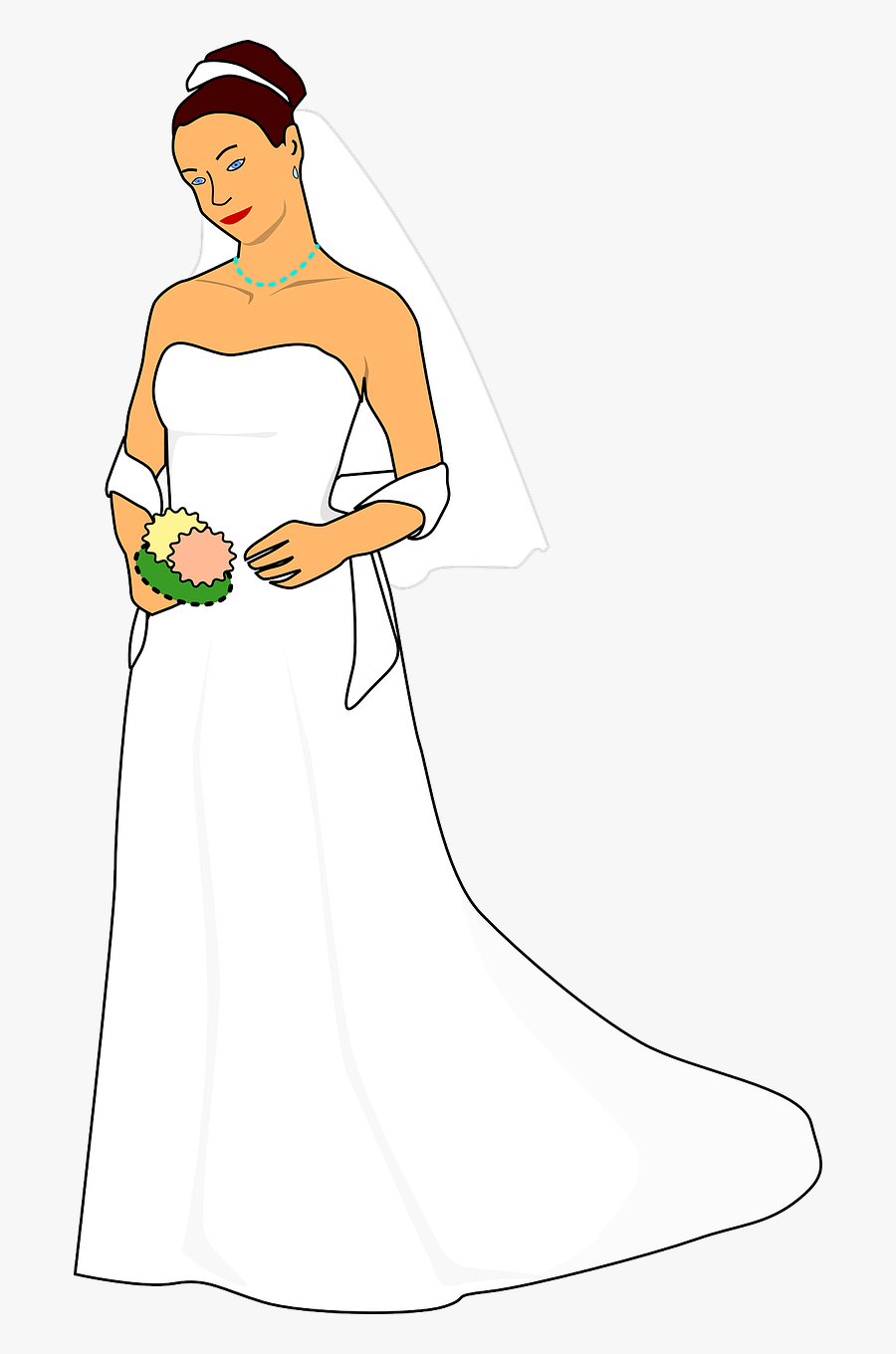 Bride 1 - Pengantin Wanita Vektor, Transparent Clipart