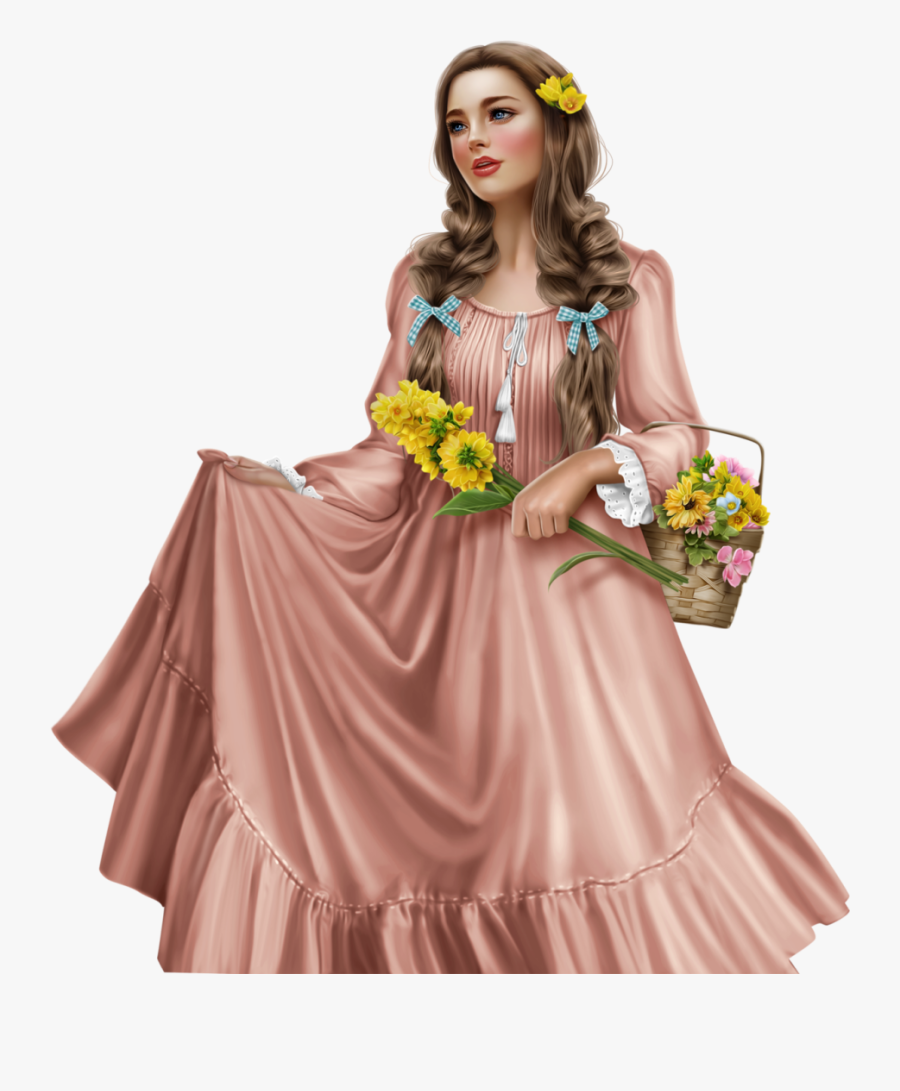 Transparent Gown Clipart - Bouquet, Transparent Clipart